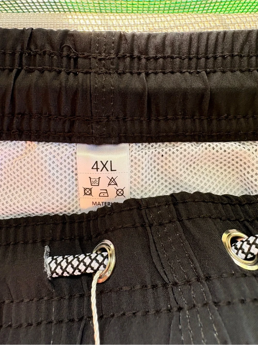 Boys' Gray & Black Stripe Swim Shorts